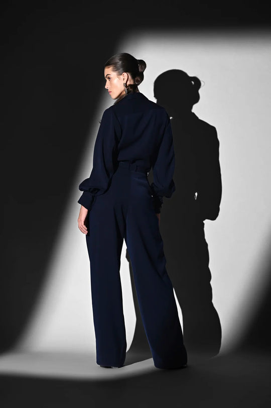 INDIGO BLUE PANTS WITH BELT