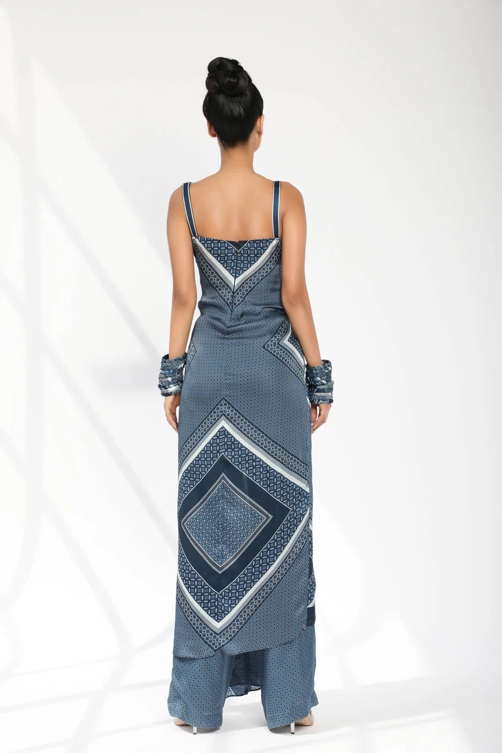 Indigo Blue Quatrefoil Pants