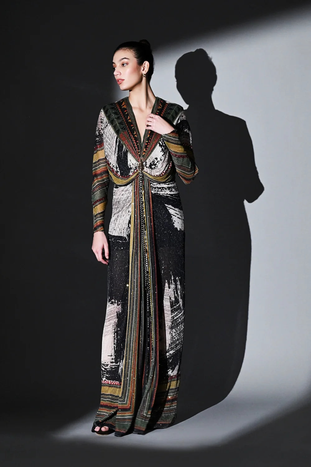 Noir Dream Draped Dress