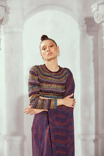 Byzantine Embroidered Crop Top