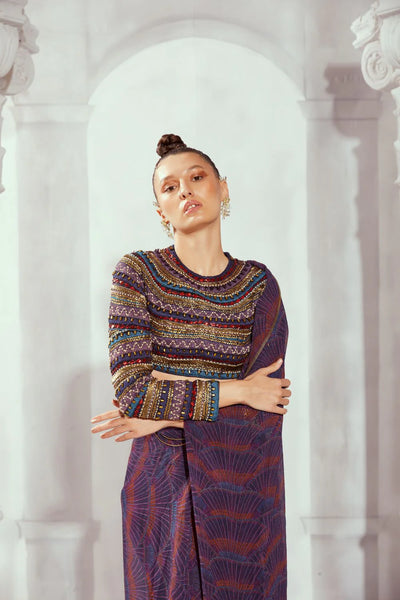 Byzantine Embroidered Crop Top